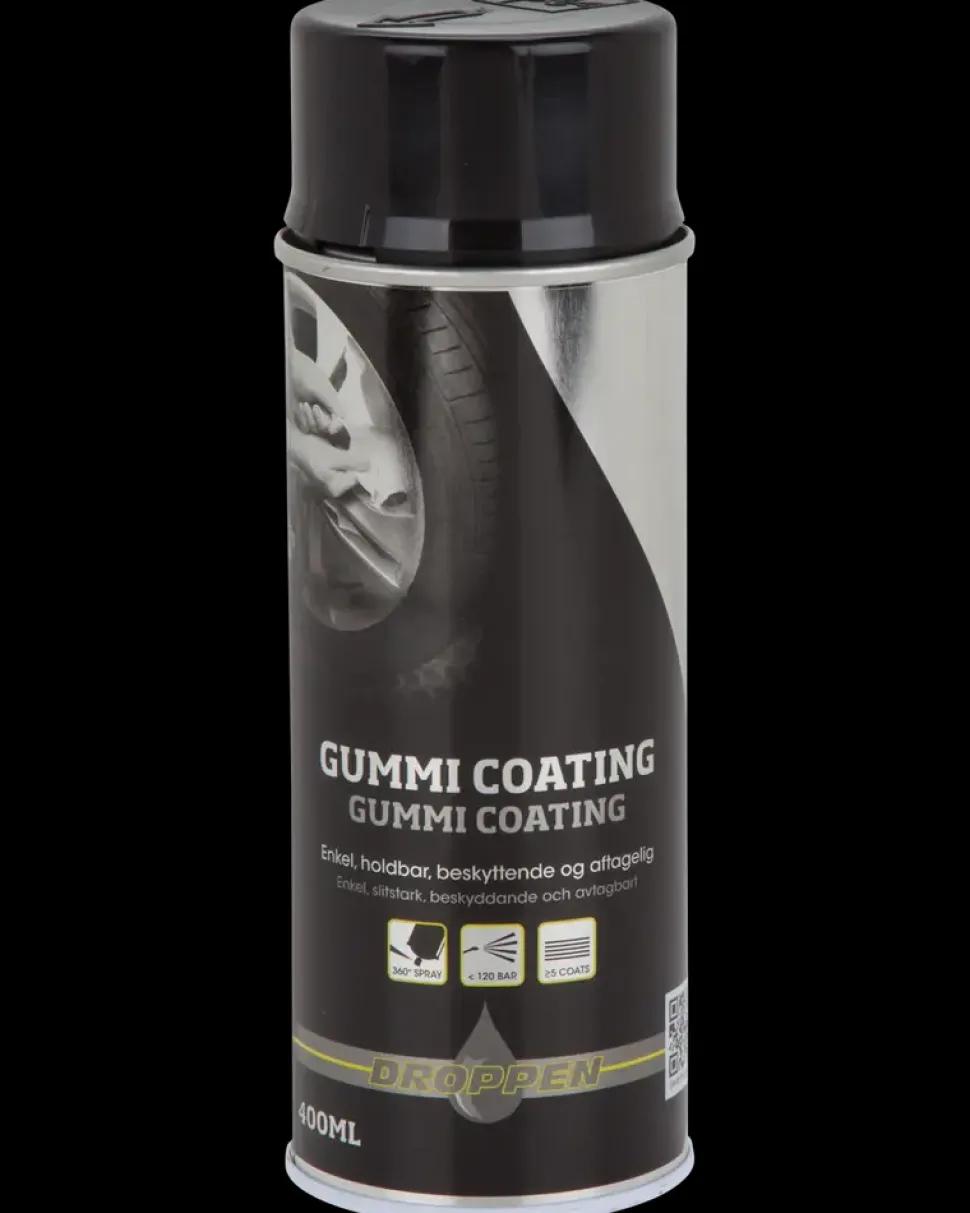 Droppen Gummi coating 400 ml - sort blank