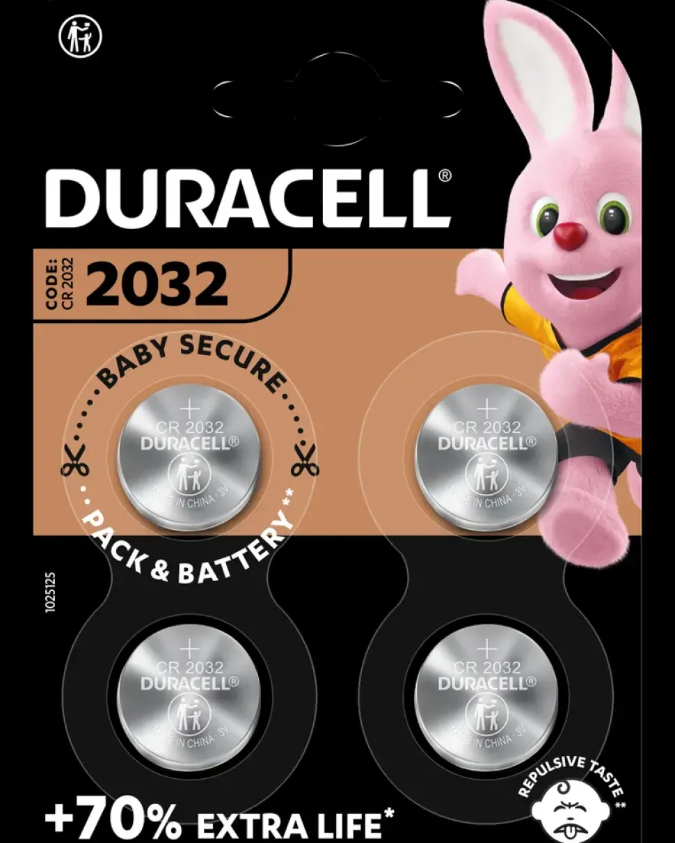 DURACELL Batteri CR2032 4-pak