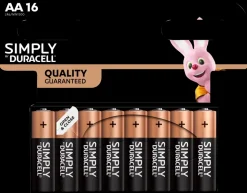 DURACELL Simply Batteri AA 16-pak