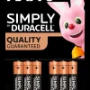 DURACELL Simply Batteri AAA 6-pak