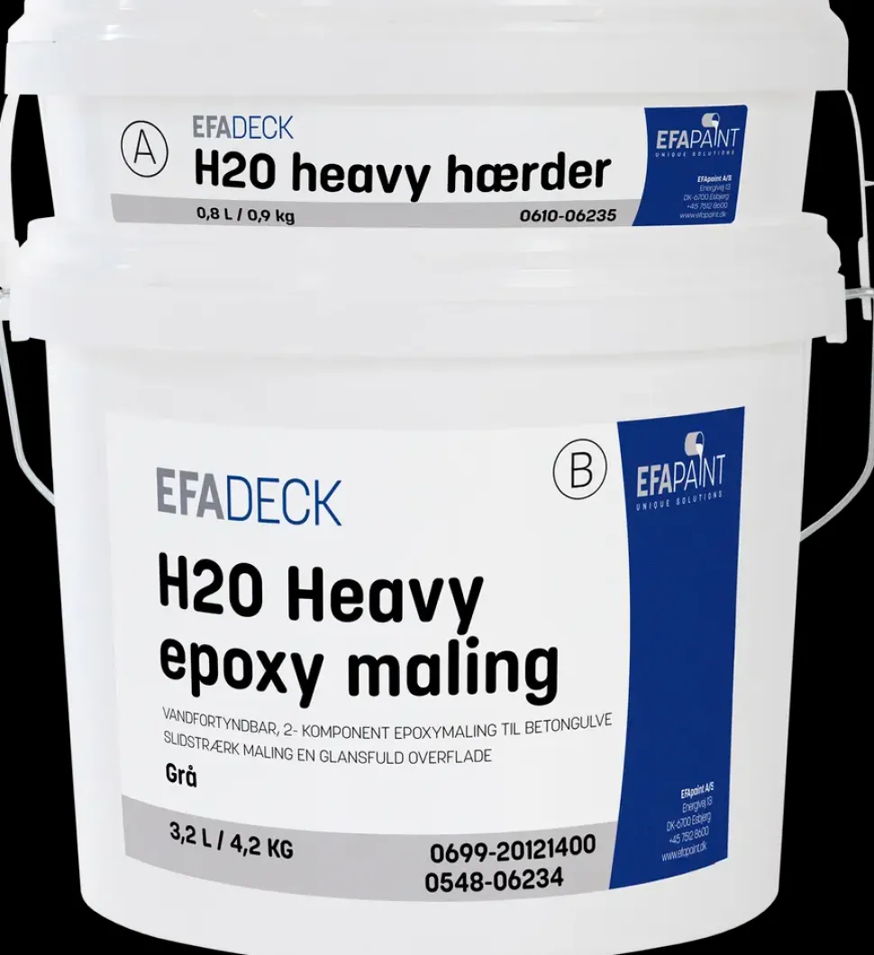 EFAdeck® H2O Heavy Grå m/hærd. - 4,0 liter