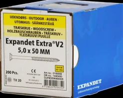 EXPANDET Spånskrue 5 x 50 mm TX20 200 stk.