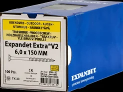 EXPANDET Spånskrue 6 x 150 mm TX30 100 stk.