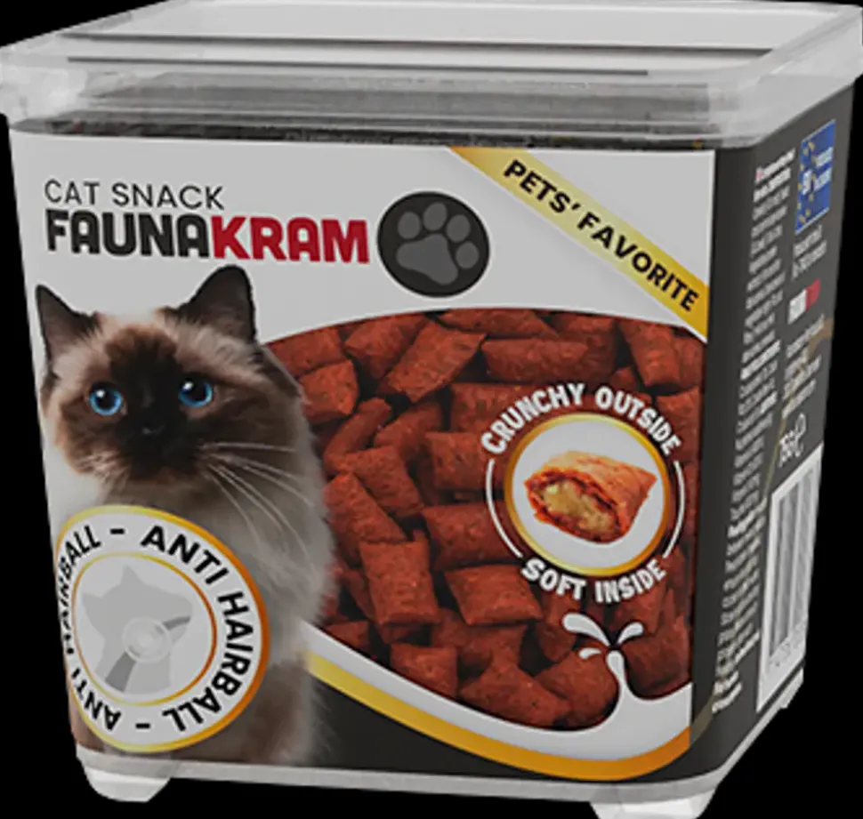 Faunakram Kattesnacks Anti-hårbolle 75 g