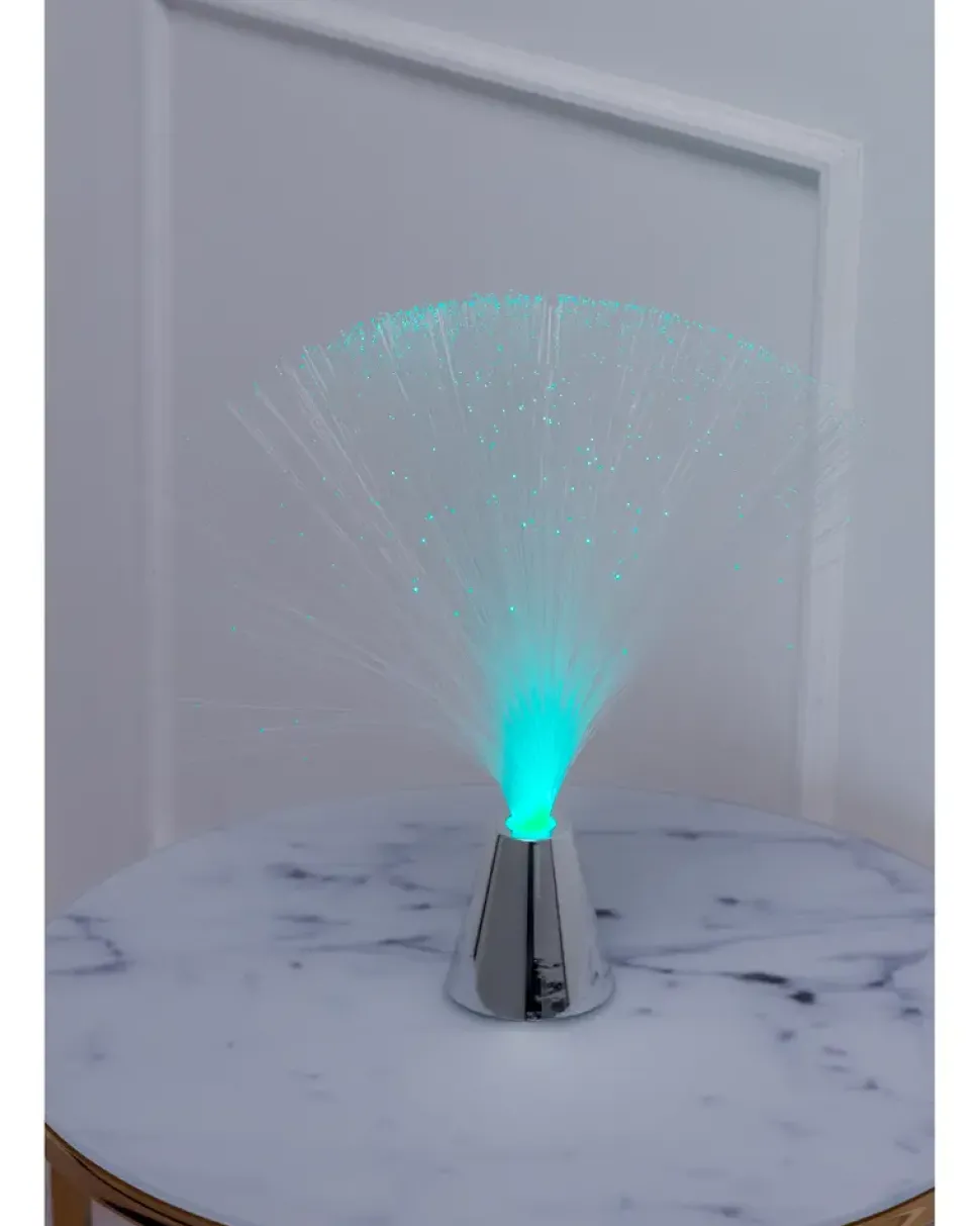 Fiberoptisk bordlampe H. 33 cm