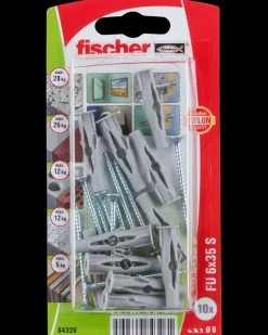 Fischer Dyvel uni FU 6 x 35 mm SK 10-pak