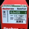fischer Spånskrue 6 x 120 mm TX30 100 stk.