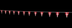Flagguirlande 4 meter - Trekantflag