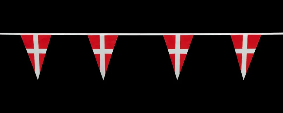 Flagguirlande 4 meter - Trekantflag