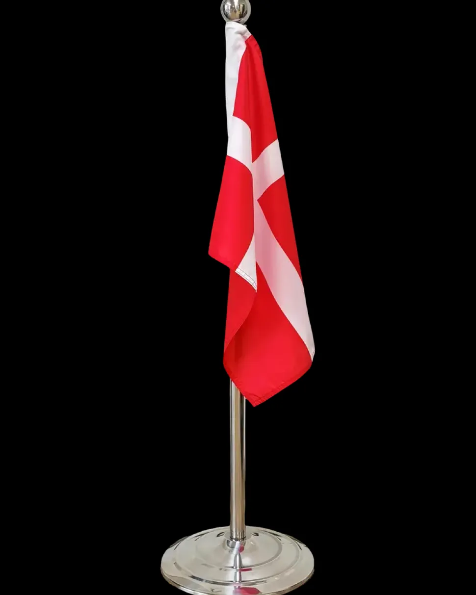 Flagstang justérbar 108-192 cm - Forkromet stål