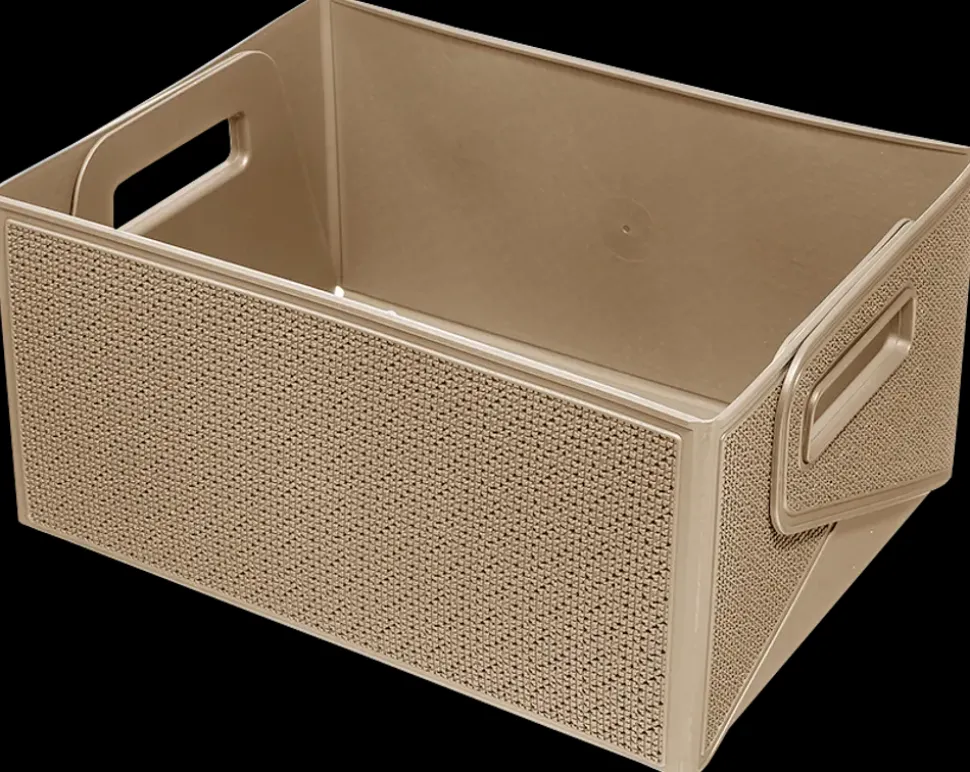 Foldekasse 33 x 23,5 x 15,5 cm sand