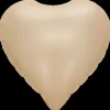 Folieballon 34 cm - Beige hjerte
