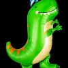 Folieballon 70 cm - Dino med hat