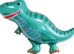 Folieballon 90 cm - Grøn dino