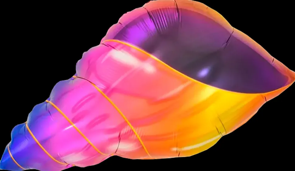 Folieballon 35 cm - Konkylie