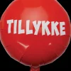 Folieballon Ø45 cm - TILLYKKE rød