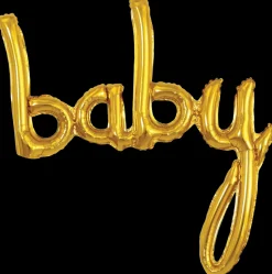 Folieballon 57 cm Baby - Guld