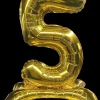 Folieballon Guld 70 cm - Nr 5