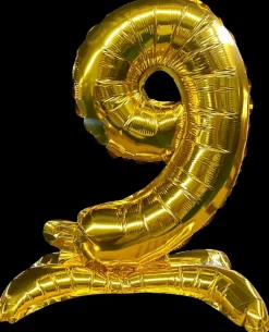 Folieballon Guld 70 cm - Nr 9