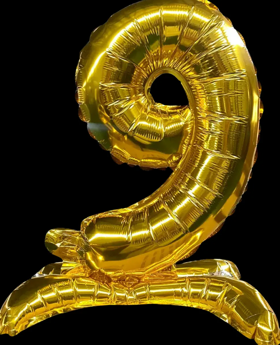 Folieballon Guld 70 cm - Nr 9