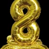 Folieballon Guld 70 cm - Nr 8