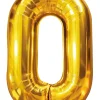 Folieballon Guld 86 cm - Nr 0