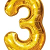 Folieballon Guld 86 cm - Nr 3