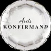 Folieballon konfirmand - rund hvid