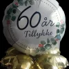 Folieballon på fod Ø35 - 60 år