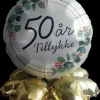 Folieballon på fod Ø35 - 50 år
