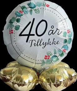Folieballon på fod Ø35 - 40 år