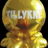 Folieballon på fod Ø35 - Tillykke