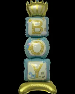 Folieballon på fod 80 cm - "Boy"