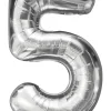Folieballon Sølv 86 cm - Nr 5