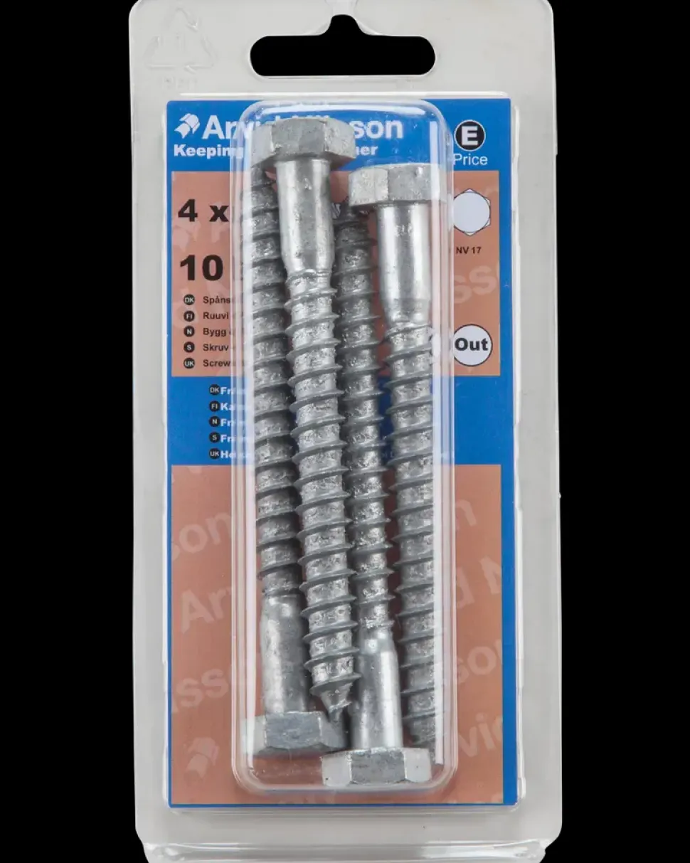 Fransk skrue 10 x 100 mm 4-pak
