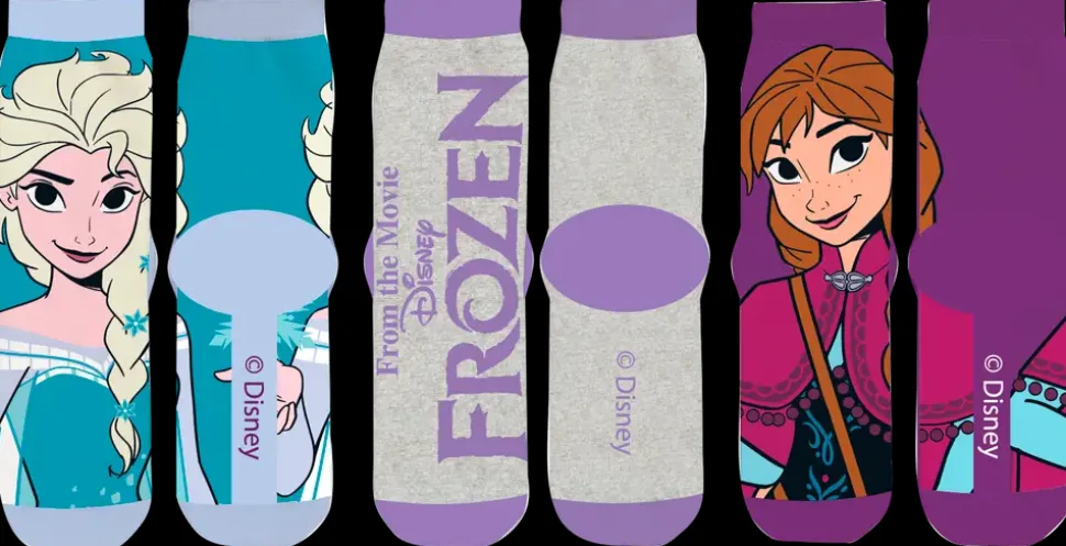 Frozen strømper 3-pak - ass. motiver
