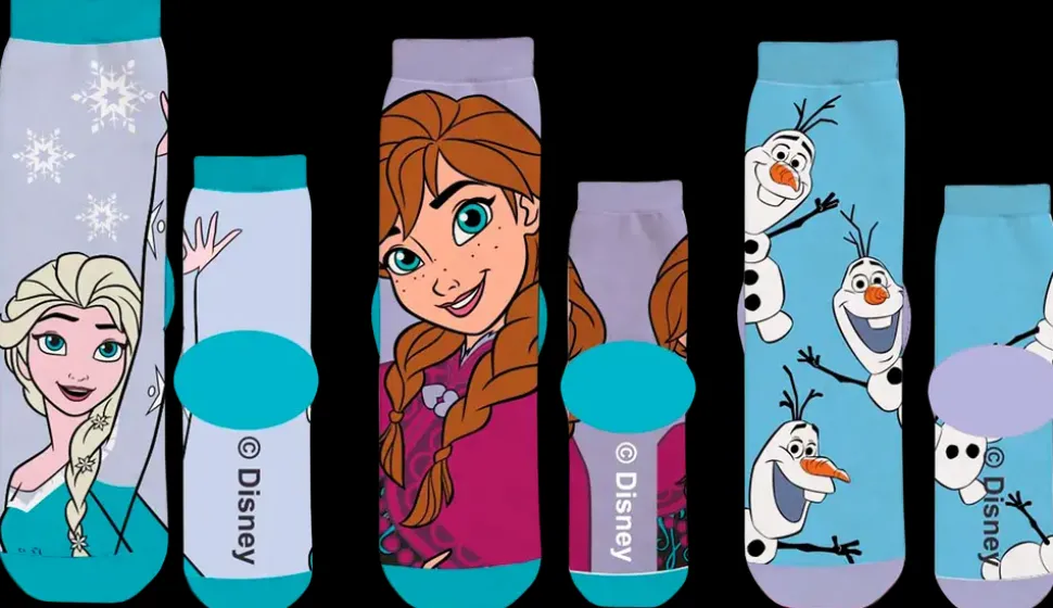 Frozen strømper 3-pak - ass. motiver