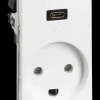Fuga stikkontakt 1½ modul USB-C