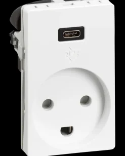 Fuga stikkontakt 1½ modul USB-C