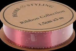 Gavebånd 3 meter - pink rød hvid