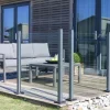 Glashegn 100 x 97,6 cm - klart glas