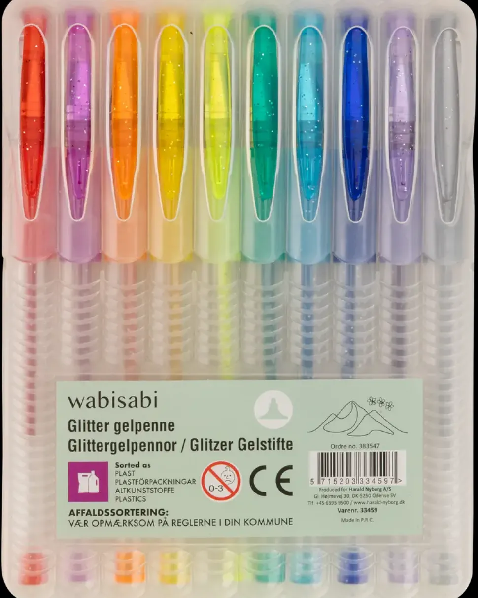 Glitterpen 10-pak