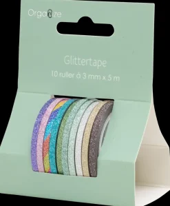 Glittertape 10-pak - Assorteret design