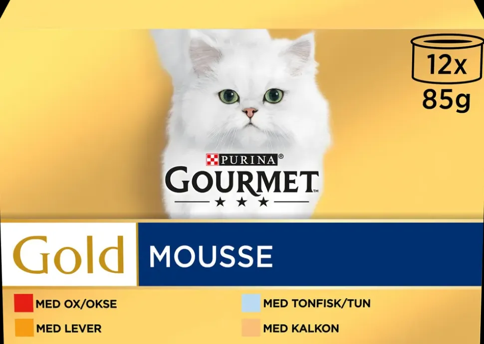 Gold vådfoder - mousse 12 x 85 g