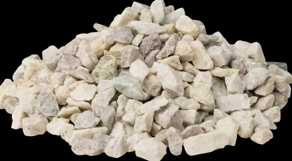 Granitskærver 8-11 mm 1000 kg - hvid