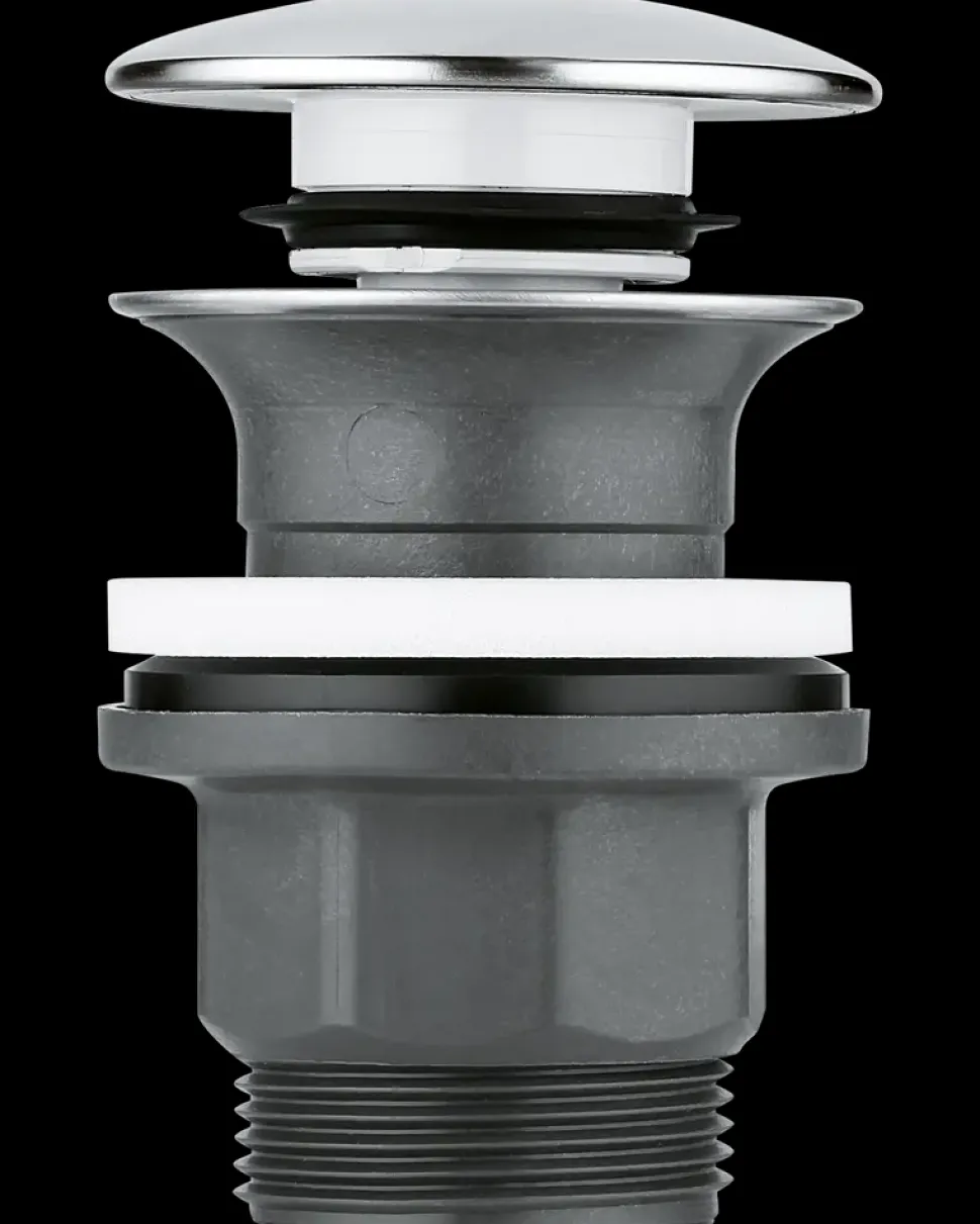 GROHE - Bundventil med push-open 1 1/4'' - krom