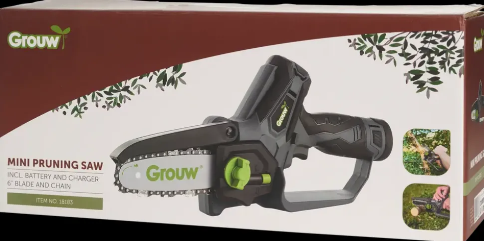 Grouw Grenkædesav 12V inkl. batteri