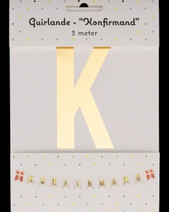 Guirlande KONFIRMAND med flag - 3 m