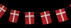 Guirlande med flag i filt - 3 meter