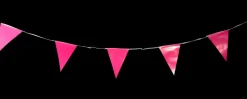 Guirlande med vimpler 4 m fuchsia